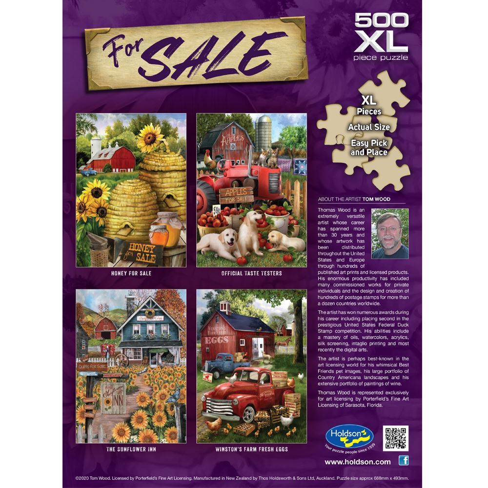HOLDSON PUZZLE - FOR SALE 500XLPC (WINSTON'S FARM FRESH EGGS)
