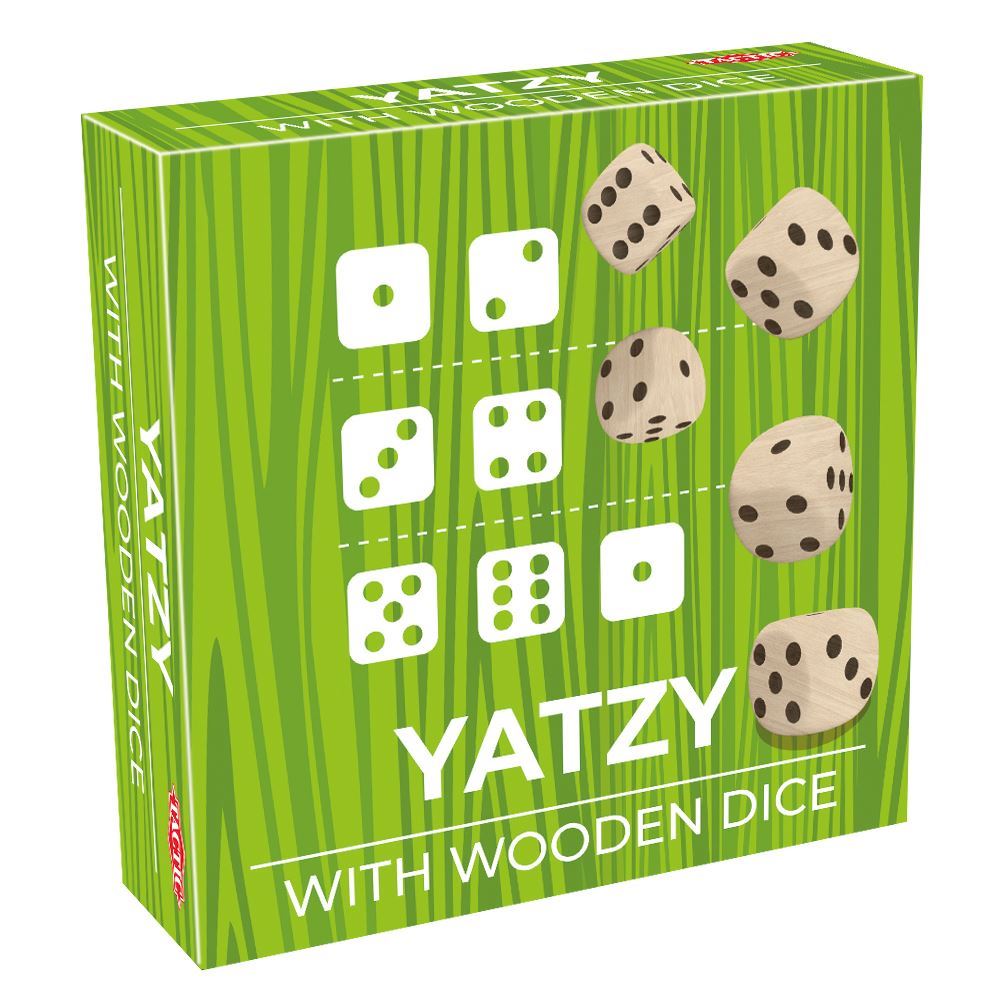 COMPACT YATZY WITH WOODEN DICE