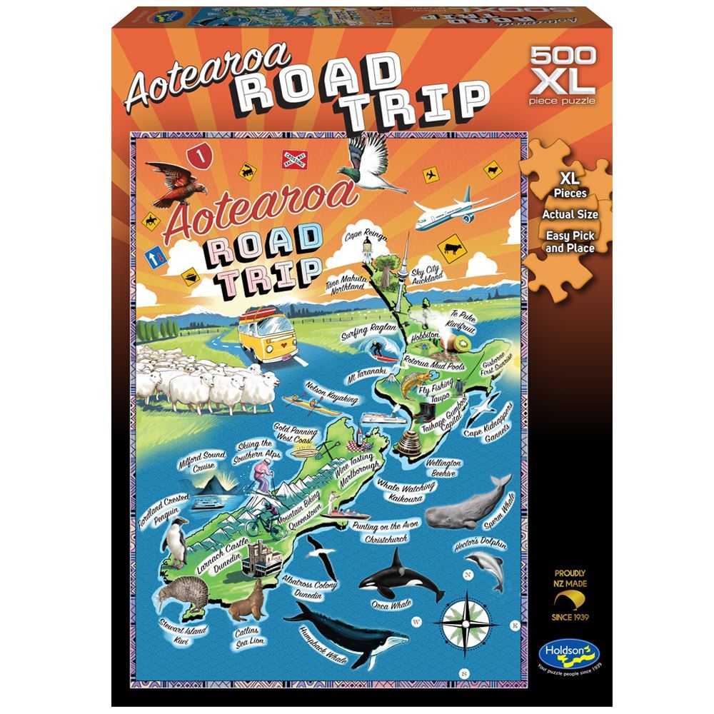 HOLDSON PUZZLE - AOTEAROA ROAD TRIP, 500XL PC