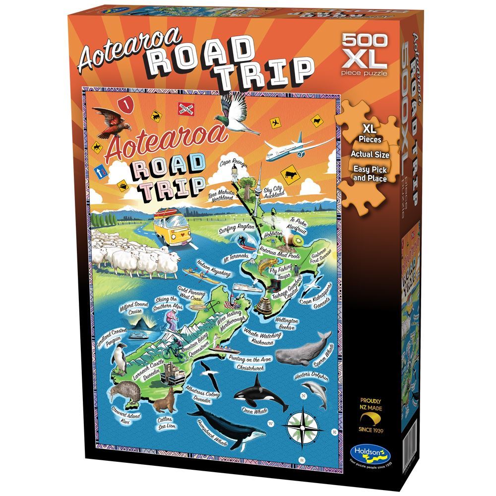 HOLDSON PUZZLE - AOTEAROA ROAD TRIP, 500XL PC