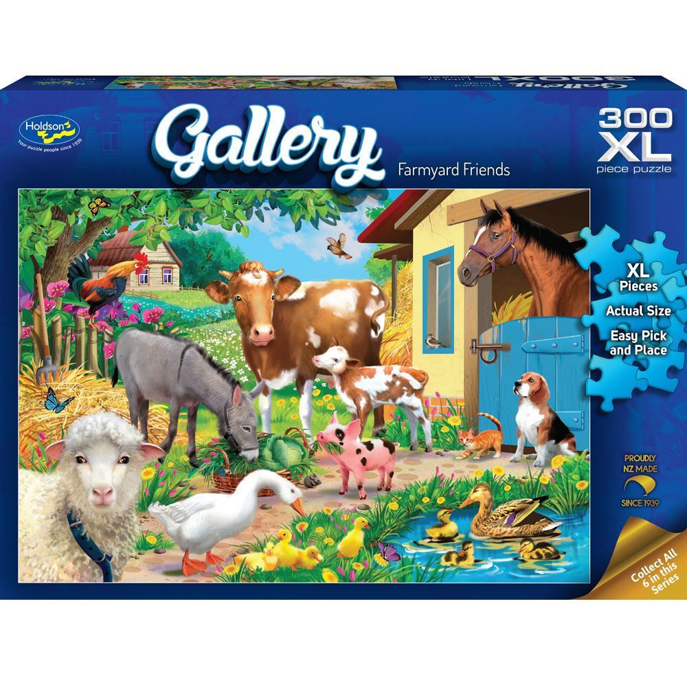 HOLDSON PUZZLE - GALLERY SERIES 9, 300 XL PC(FARMYARD FRIENDS)