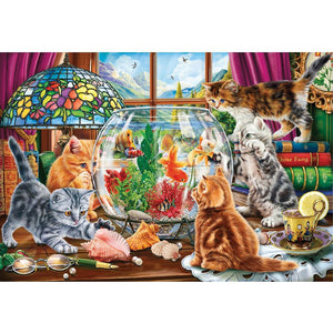 HOLDSON PUZZLE - GALLERY SERIES 9, 300 XL PC (KITTENS AND THE AQUARIUM)