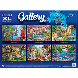 HOLDSON PUZZLE - GALLERY SERIES 9, 300 XL PC (KITTENS AND THE AQUARIUM)