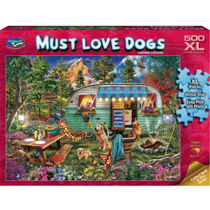 HOLDSON PUZZLE - MUST LOVE DOGS 500PC XL (CAMPER CANINES)