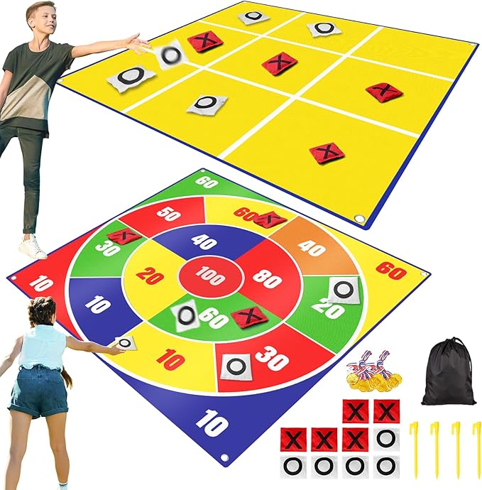 2 in 1 Giant Bean Bag Toss & Large Tic Tac Toe