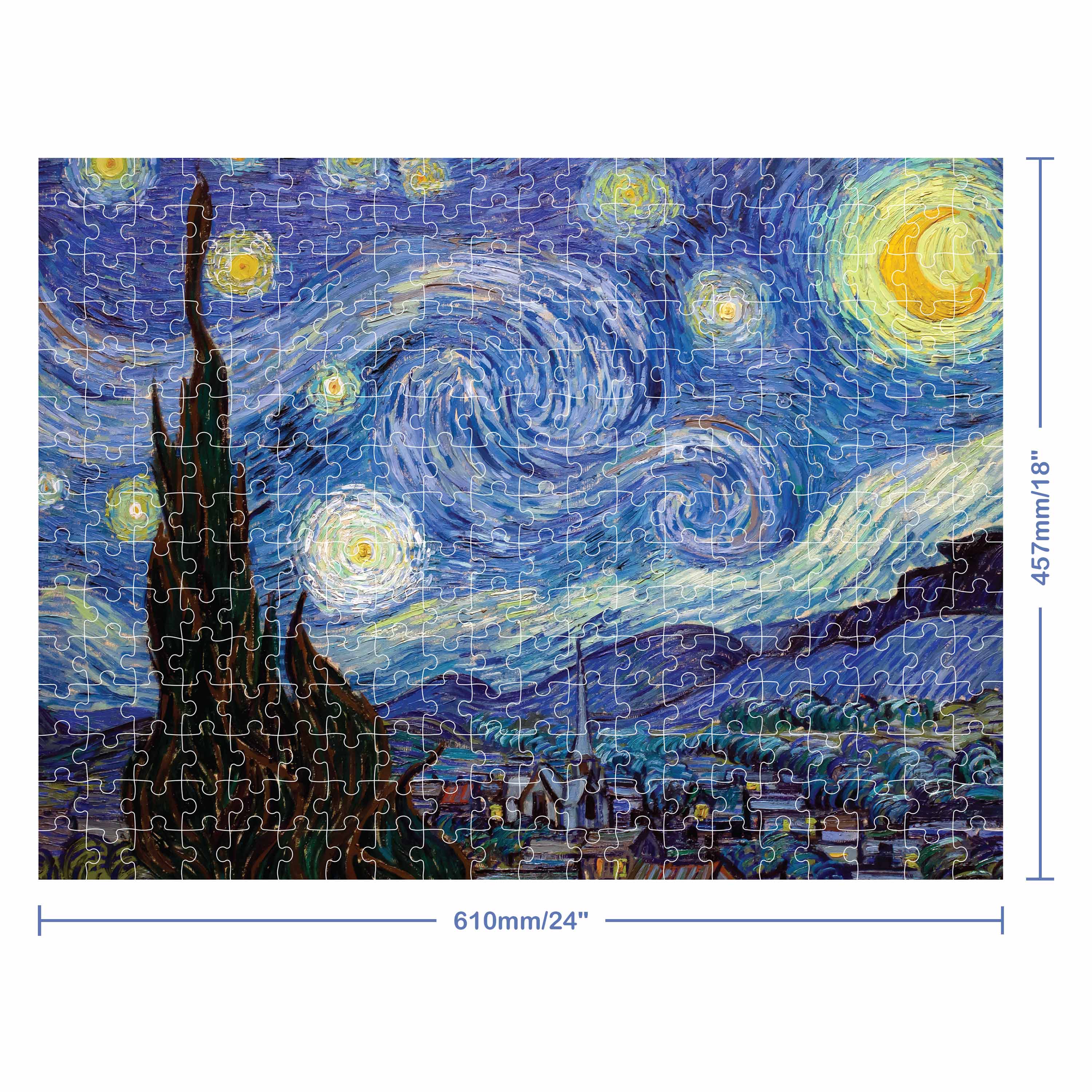 300pc Jigsaw Starry Night by Van Gogh