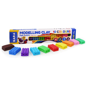 Modelling Clay 10 colours 100g