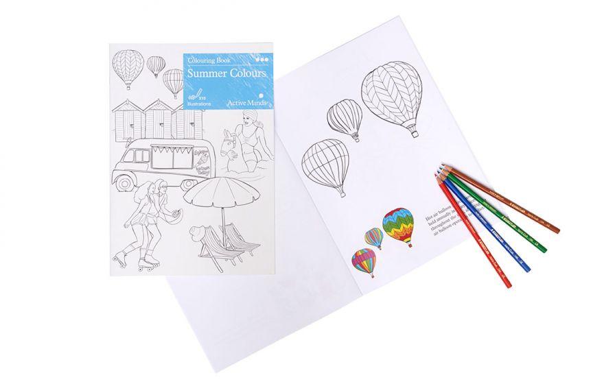 summer colours colouring  book