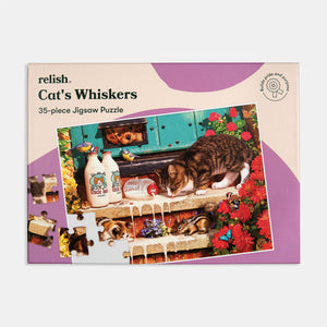 cat's whiskers 35-piece dementia jigsaw puzzle