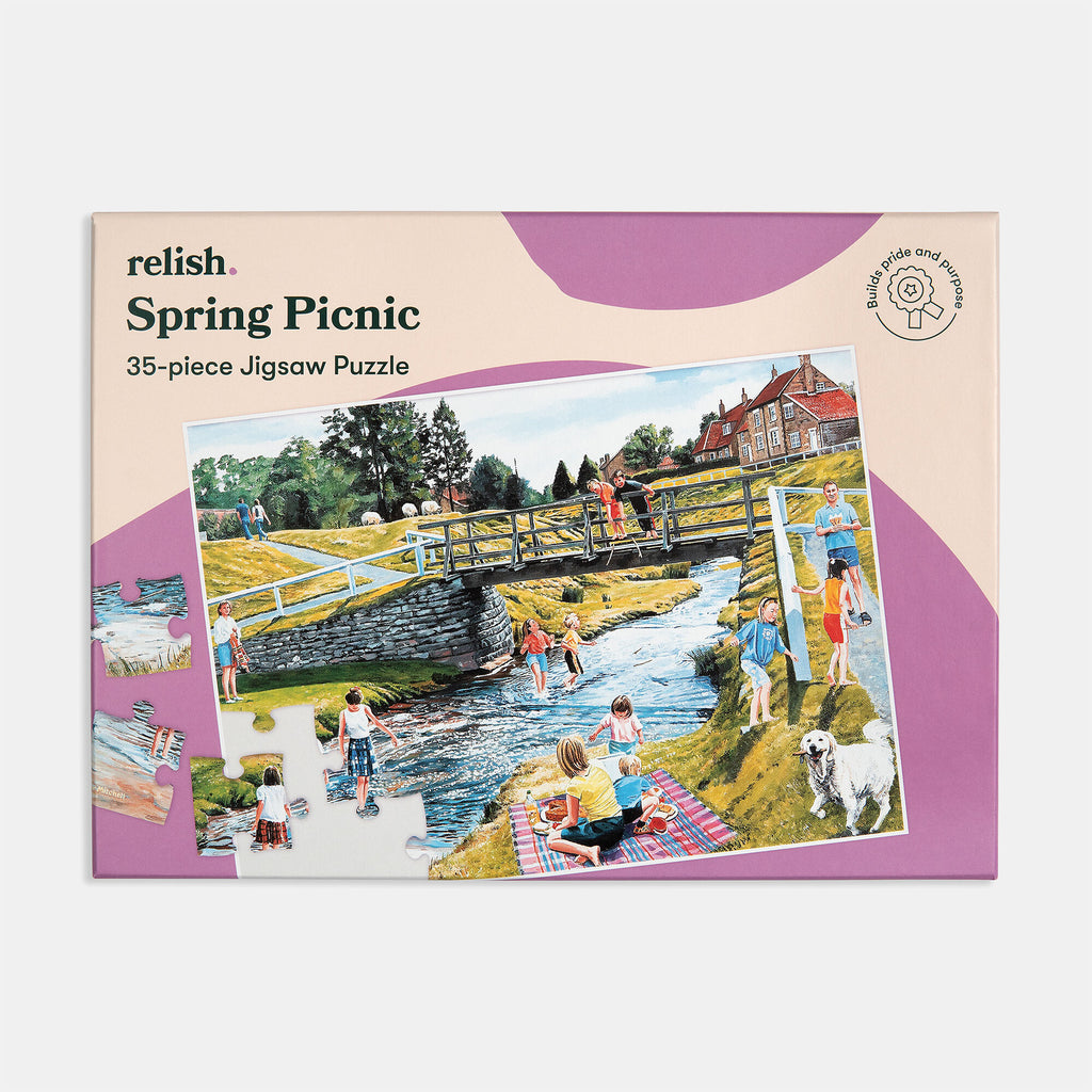 spring picnic 35-piece puzzle