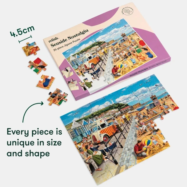 seaside nostalgia 35-piece plastic jigsaw