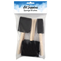 sponge brushes 2.5+5+7.5cm 6pc