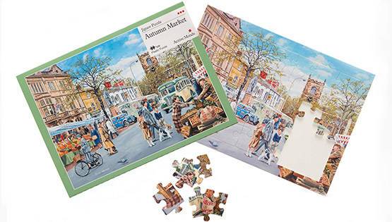 autumn market 35-piece plastic puzzle