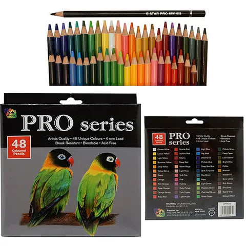 colour pencils pro series 48 piece