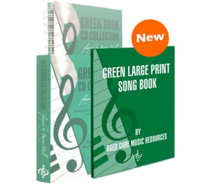 green large print song book